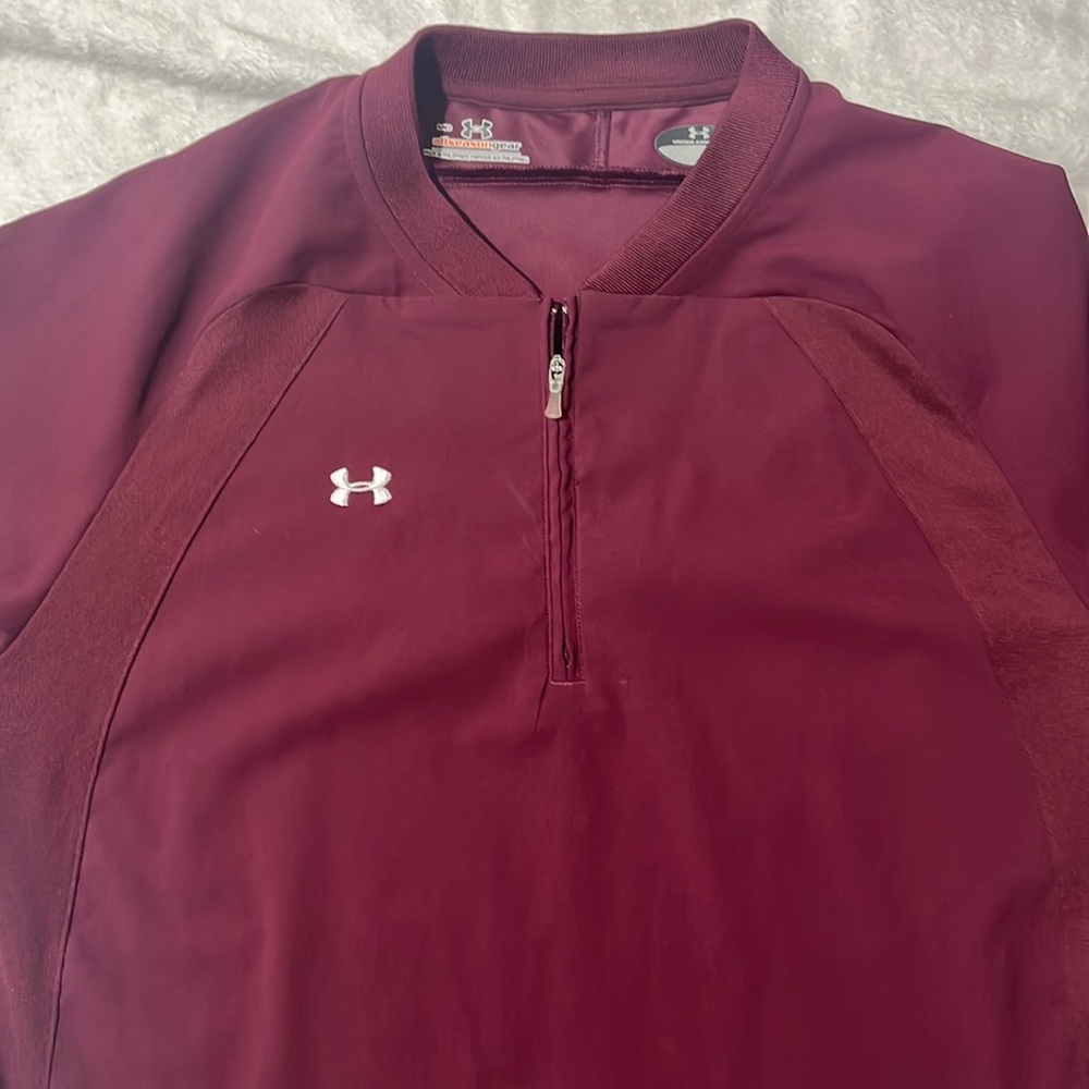 Under Armour deep red lightweight jacket